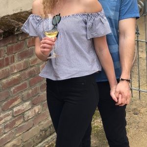 Zara Basic poplin blouse